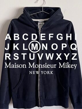 Wings + Horns Zip-Up Hoodie - M